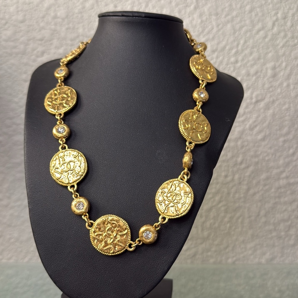 Chanel Gold Coin Necklace